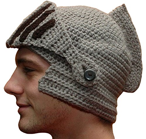 Kuyou Winter Strickmütze Warme Beanie Unisex Skimaske Cap, Grau, Einheitsgröße von KUYOU