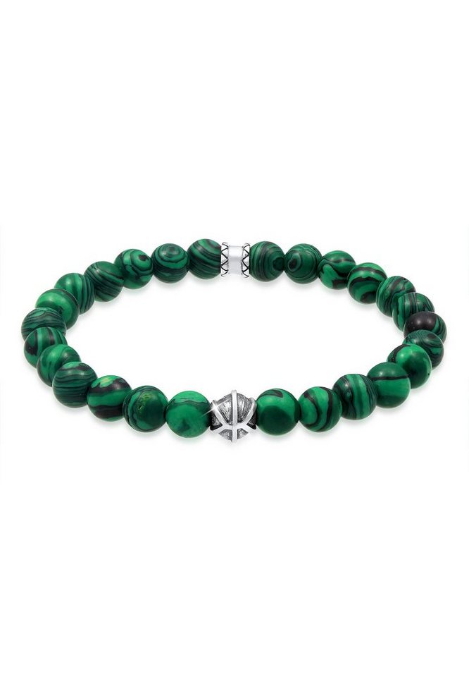 Kuzzoi Armband Herren synth. Malachit Bead Oxidiert 925 Silber Kuzzoi Armband Herren synth. Malachit Bead Oxidiert 925 Silber von Kuzzoi