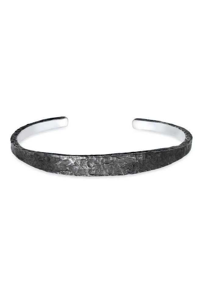 Kuzzoi Armband Herren Armreif Handgefertigt Used Look 925 Silber von Kuzzoi
