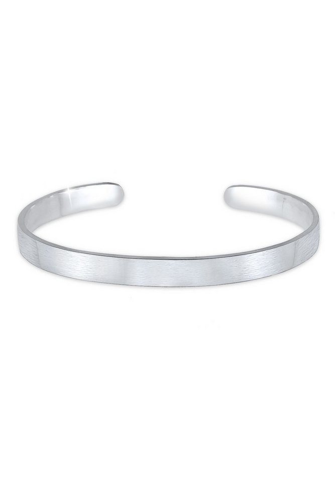Kuzzoi Armband Herren Basic Bangle Matt 925 Silber von Kuzzoi