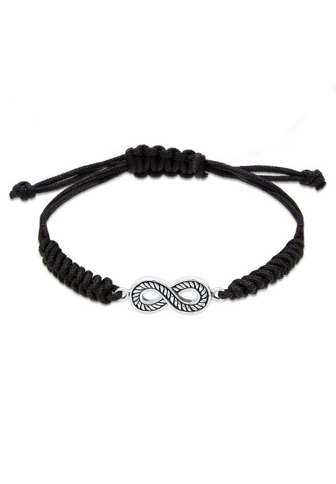 Kuzzoi Armband Herren mit Infinity Symbol Oxidiert 925 Silber von Kuzzoi