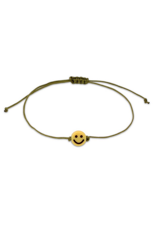 Kuzzoi Bead-Armband-Set Nylon Smiling Emoji Anhänger Bead von Kuzzoi