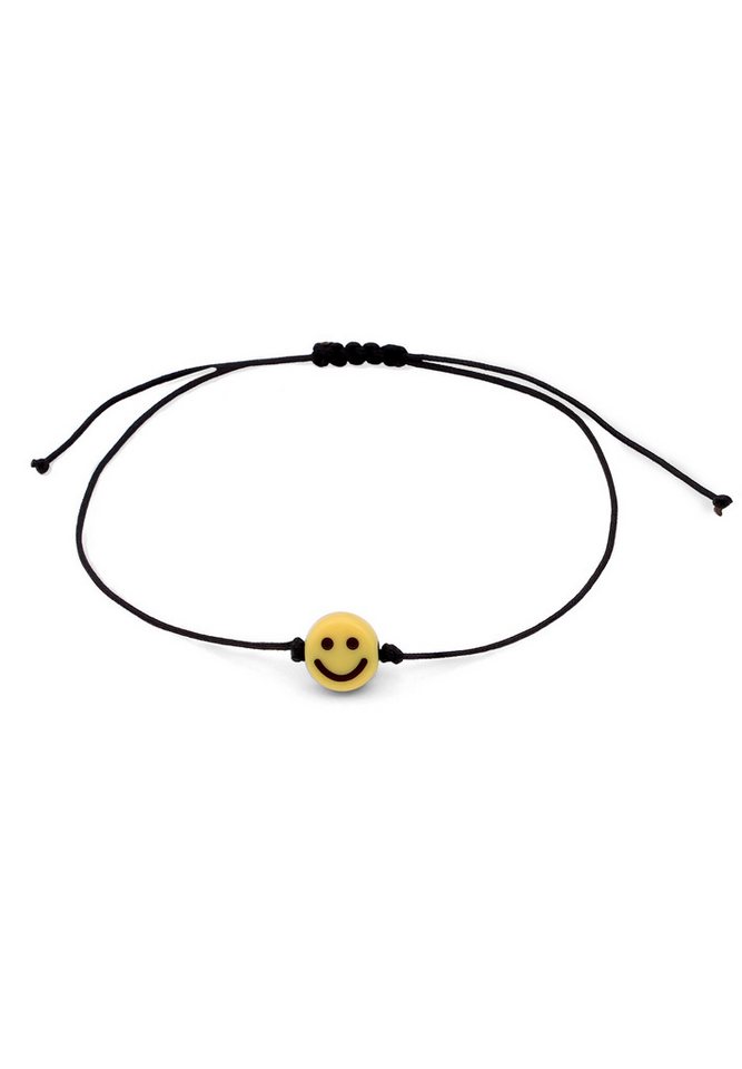 Kuzzoi Bead-Armband-Set Nylon Smiling Emoji Anhänger Bead von Kuzzoi