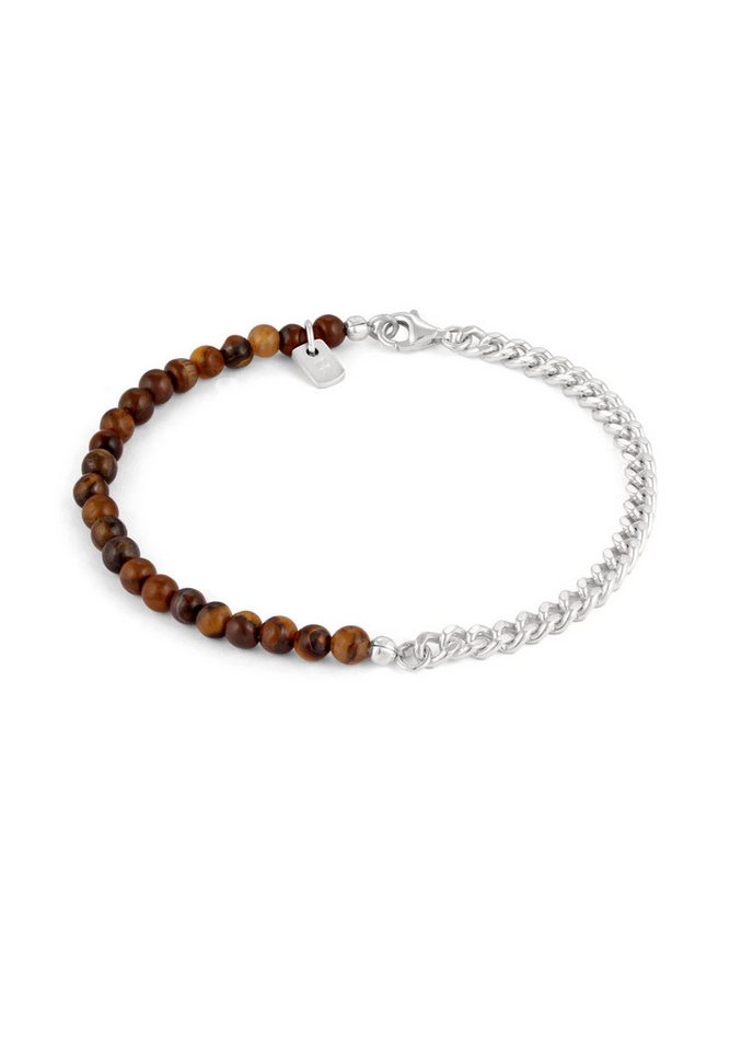 Kuzzoi Bead-Armband-Set Tigerauge Perlen Braun 925 Sterling Silber Kuzzoi Bead-Armband-Set Tigerauge Perlen Braun 925 Sterling Silber von Kuzzoi
