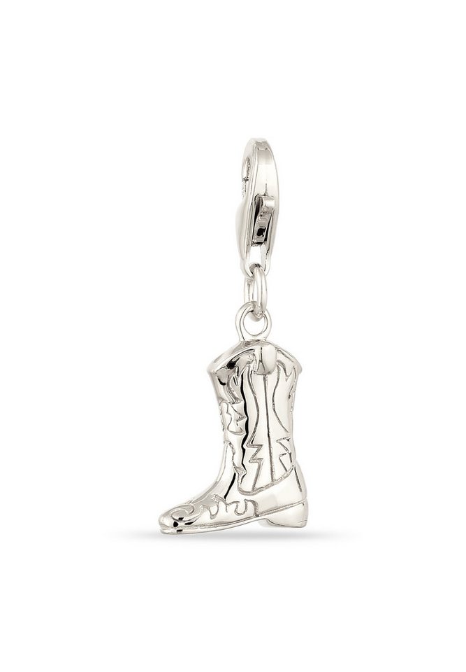 Kuzzoi Charm Medaillon Western Cowboy Stiefel 925 Sterling Silber von Kuzzoi