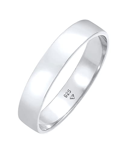 Kuzzoi Herrenring (4.5 mm) Massiv Handgefertigt, Bandring für Männer aus 925 Sterling Silber, Ehering Verlobungsring Freundschaftsring, Basic Herren Ring poliert, Ringgröße 58, 0602331121_58 von Kuzzoi