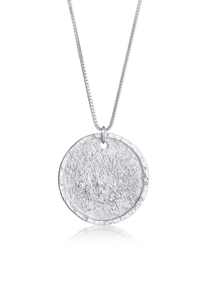 Kuzzoi Lange Kette Herren Anhänger Coin Antique 925 Silber, Geo von Kuzzoi