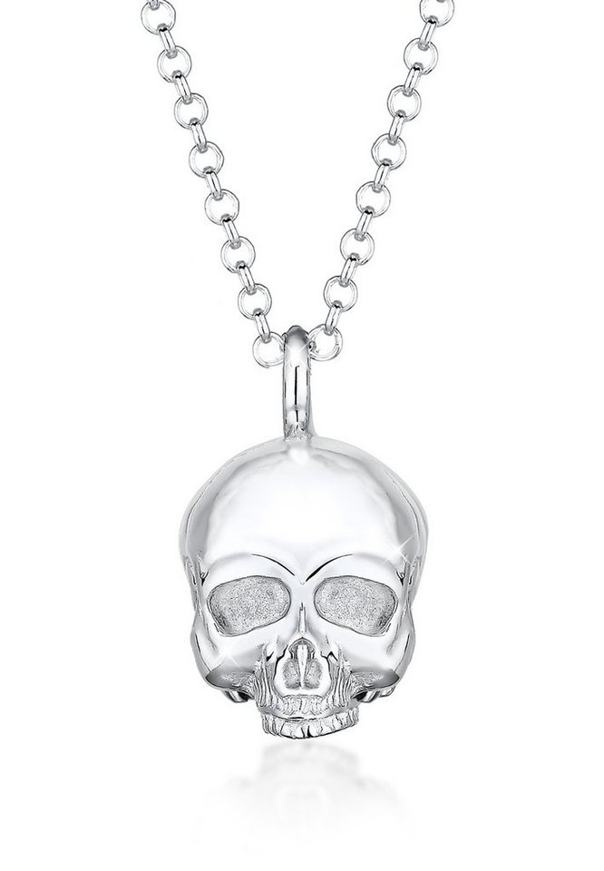 Kuzzoi Lange Kette Totenkopf Schädel Gothic 925 Sterling Silber von Kuzzoi
