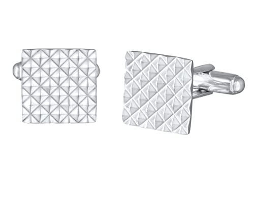 Kuzzoi Manschettenknöpfe für Herren im modischen Pyramiden Design aus 925 Sterling Silber, Cufflinks für das Hemd, Stilvolles Männer Geschenk für Hochzeit und Geburtstag von Kuzzoi
