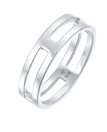 Kuzzoi Massiver Herrenring (6 mm) Puristisch im Design, Bandring für Männer aus 925 Sterling Silber, Silber Ring Herren poliert, Lifestyle-Ring modern massiv, Ringgröße 66, 0605792421_66 von Kuzzoi