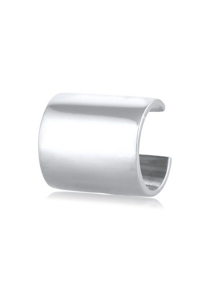 Kuzzoi Ohrklemme Earcuff Breit Single 925 Sterling Silber von Kuzzoi