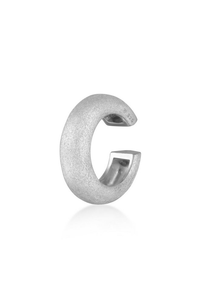 Kuzzoi Ohrklemme Earcuff Single Basic Look Gebürstet 925 Silber von Kuzzoi