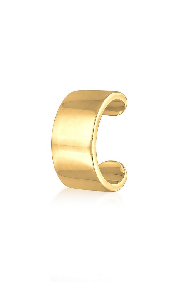 Kuzzoi Ohrklemme Herren Single Earcuff Basic Glanz 925 Silber von Kuzzoi