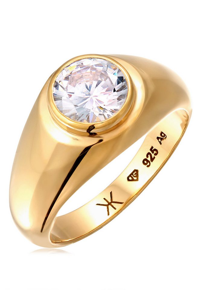 Kuzzoi Partnerring Zirkonia Weiß 925 Sterling Silber von Kuzzoi