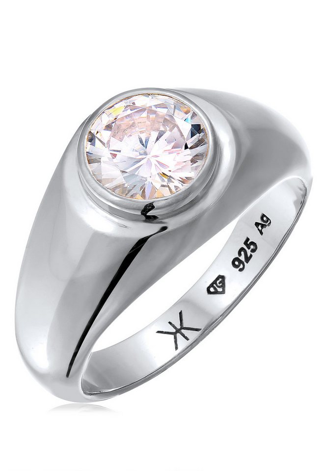 Kuzzoi Partnerring Zirkonia Weiß 925 Sterling Silber von Kuzzoi