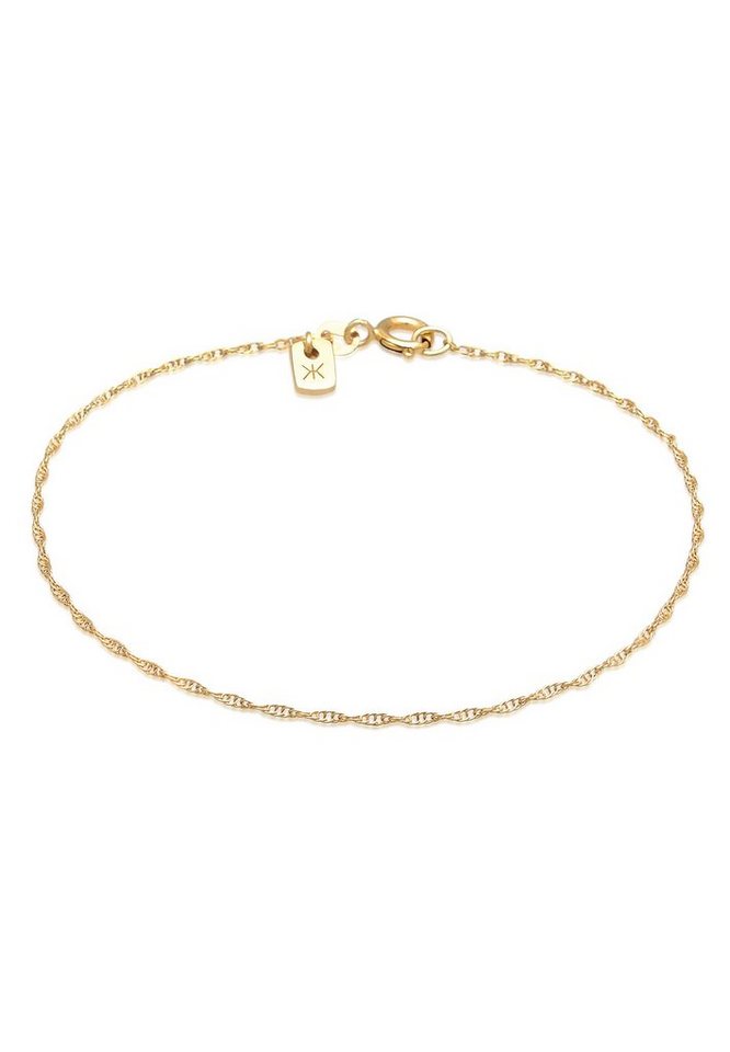 Kuzzoi Silberarmband Basic Gliederkette Gedreht 925 Silber von Kuzzoi