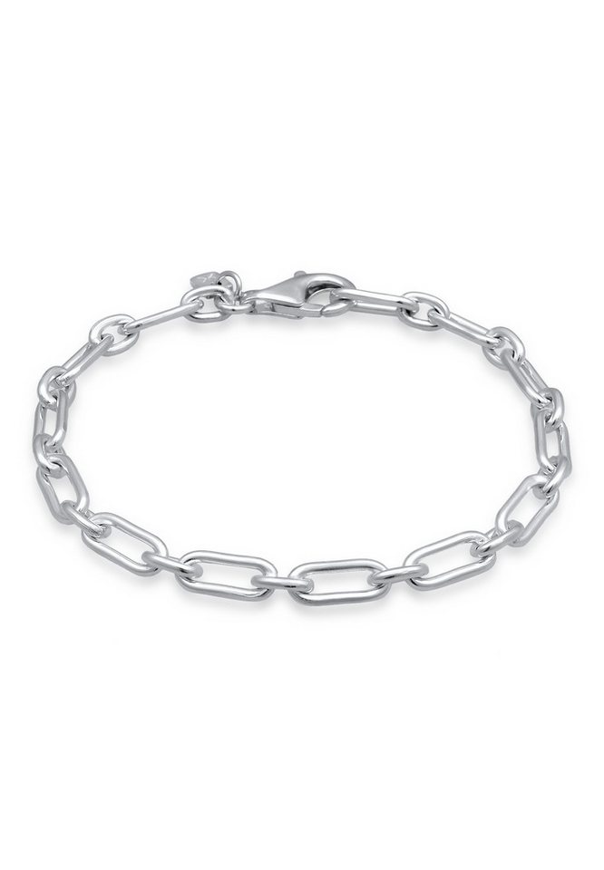 Kuzzoi Silberarmband Gliederkette Herren Oval Modern 925 Sterling Silber von Kuzzoi