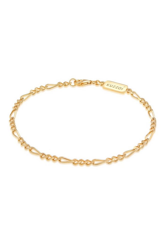 Kuzzoi Silberarmband Herren Figaro Massiv 925 Silber, Figaro Kuzzoi Silberarmband Herren Figaro Massiv 925 Silber, Figaro von Kuzzoi