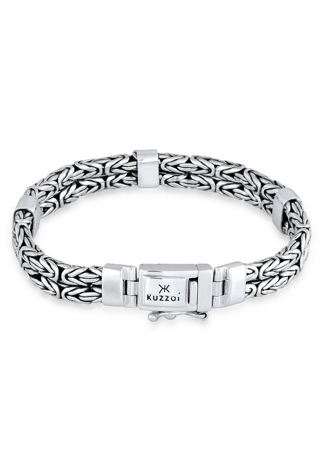 Kuzzoi Silberarmband Herren Trend Königskette Oxidiert 925 Silber von Kuzzoi