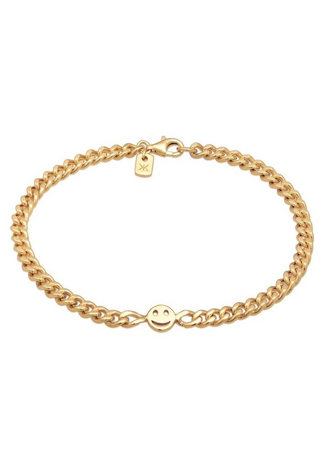 Kuzzoi Silberarmband mit Smiling Face 925 Silber, Smiling Face von Kuzzoi