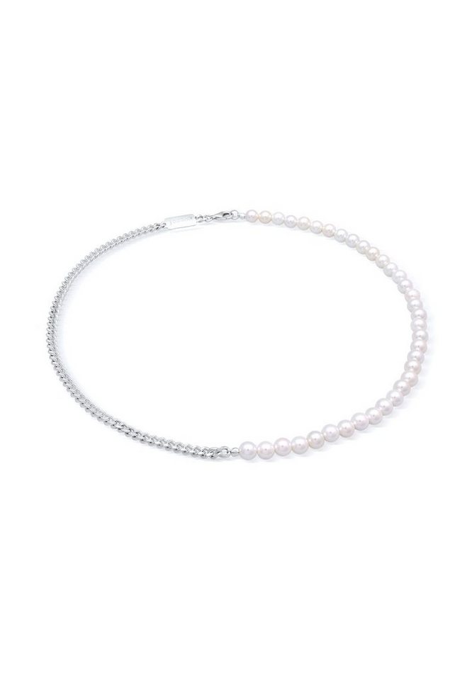 Kuzzoi Silberkette Basic Männer Panzerkette Massiv Perlen 925 Silber von Kuzzoi