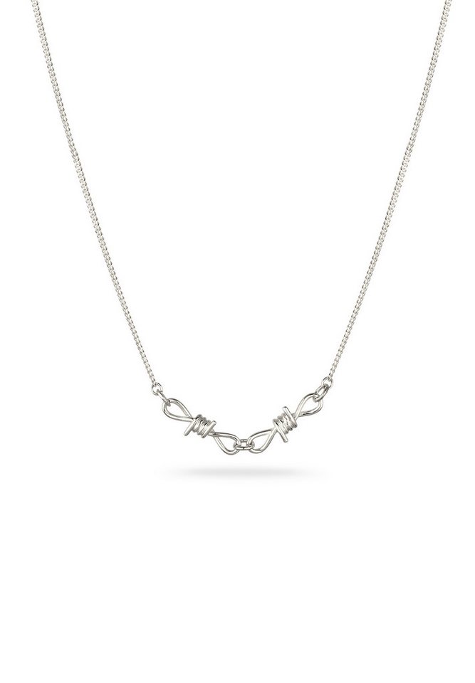 Kuzzoi Silberkette Draht Design Anhänger 925 Sterling Silver von Kuzzoi