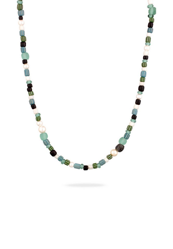 Kuzzoi Silberkette Glas Beads Muschelkernperlen Weiß 925 Sterling Silber Kuzzoi Silberkette Glas Beads Muschelkernperlen Weiß 925 Sterling Silber von Kuzzoi