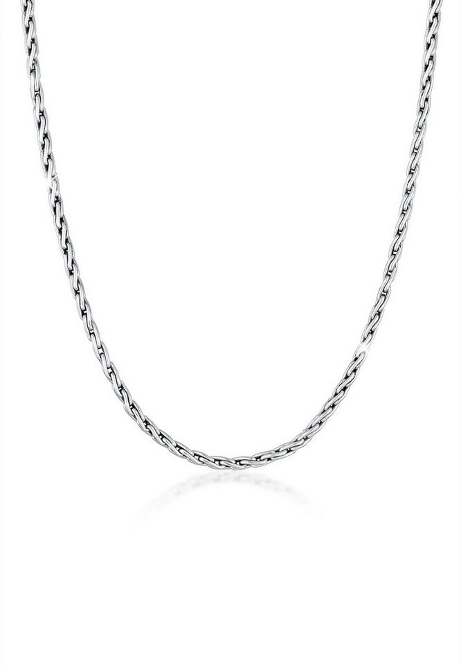 Kuzzoi Silberkette Männer Zopfkette Oxidiert Massiv 925 Silber von Kuzzoi