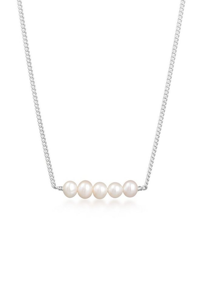 Kuzzoi Silberkette Süßwasserperlen Elegant 925 Silber von Kuzzoi