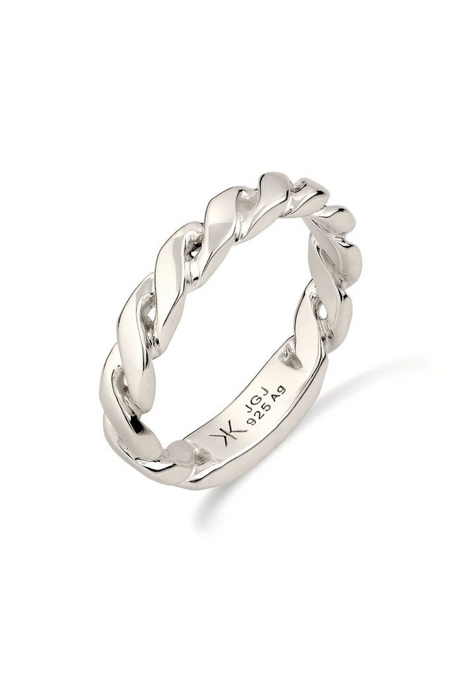Kuzzoi Silberring Bandring Glieder Design 925 Sterling Silber von Kuzzoi
