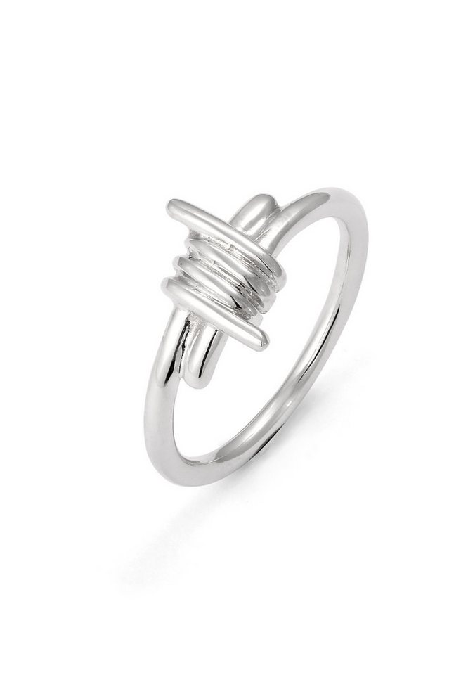 Kuzzoi Silberring Draht Look 925 Sterling Silber von Kuzzoi