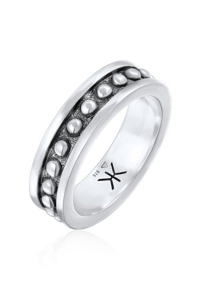 Kuzzoi Silberring Herren Bandring Dots Trend 925 Silber Kuzzoi Silberring Herren Bandring Dots Trend 925 Silber von Kuzzoi