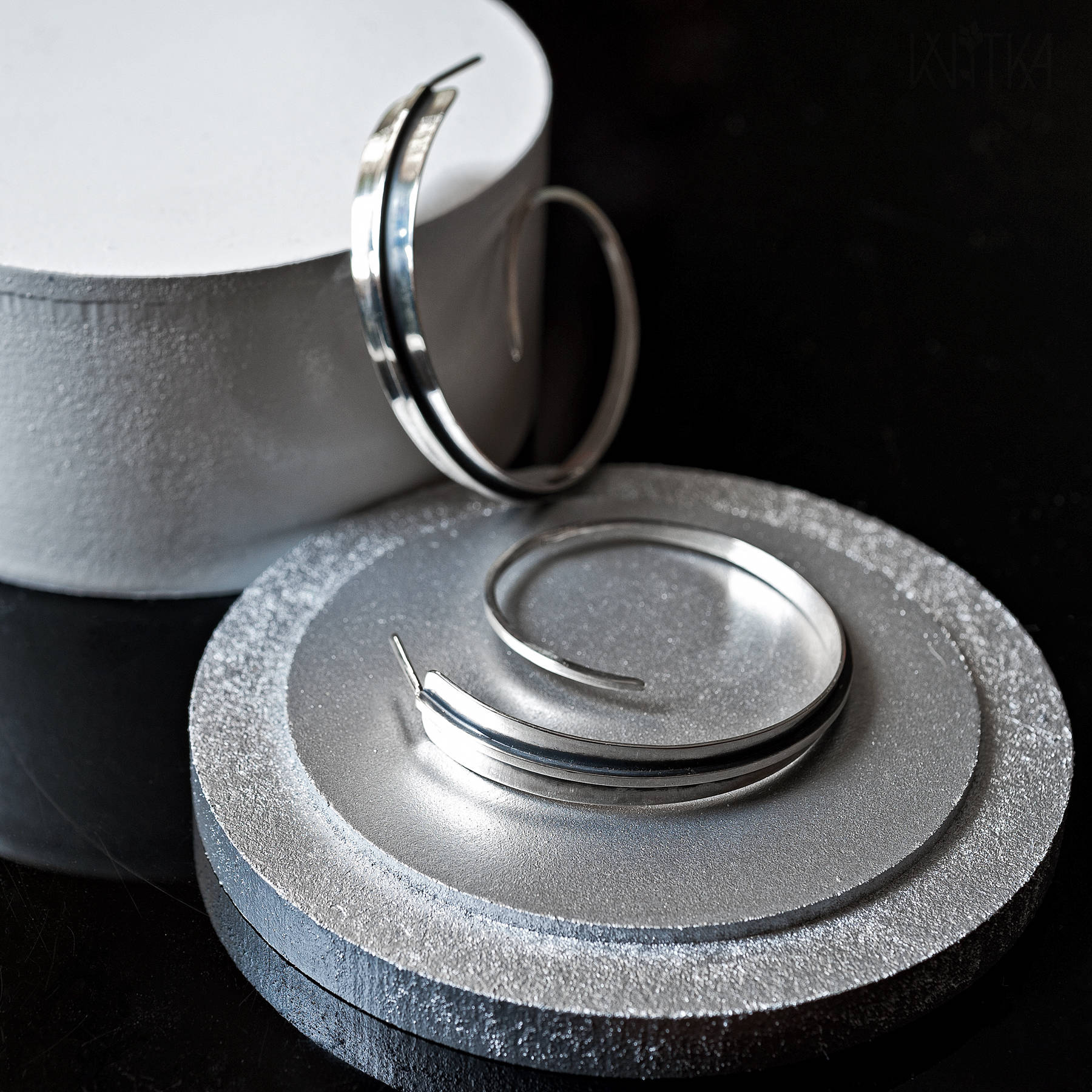 Spiralförmige Offene Creolen, Ohrgewichte Spiralförmige Offene Creolen, Ohrgewichte von KvitkaJewelry