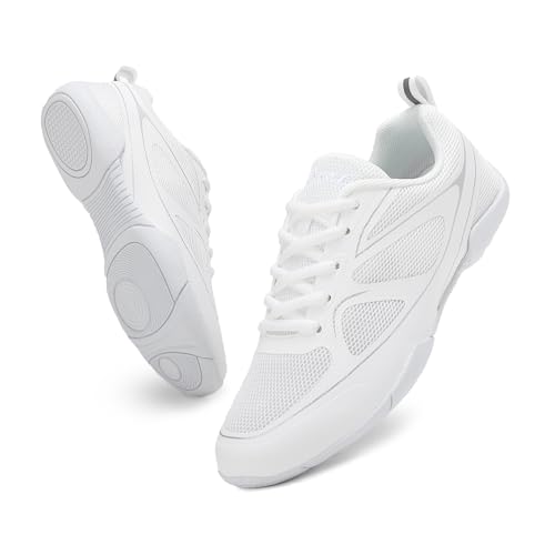 Kvwqoty Cheerleader Schuhe Kinder Cheerleading Schuhe Mädchen Cheer Tanz Gymnastik Turnschuhe Security Flexibel Trainingschuhe Tennis Sneaker Damen Weiße 37 von Kvwqoty