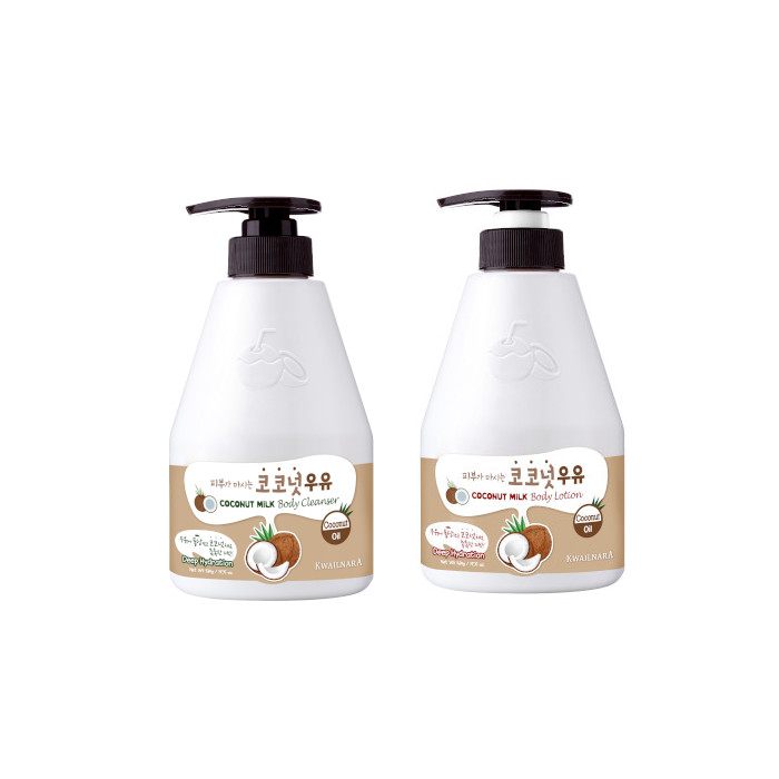 Kwailnara - Coconut Milk Body Cleanser + Body Lotion Set von Kwailnara