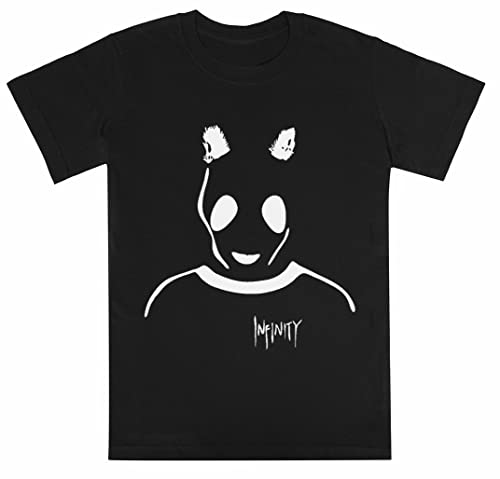 Kwantees - Schwarzes Cartoon T-Shirt für Kinder, 100% Baumwolle, Kurzarm, Crew-Ausschnitt, Unisex, 11 Jahre von Kwantees