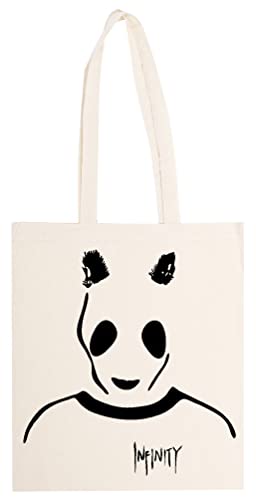 Kwantees Cro Infinity Beige Totebag umweltfreundliche Unisex-Tasche von Kwantees