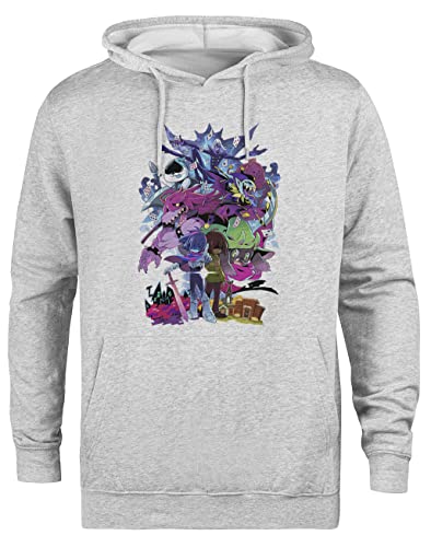 Kwantees Deltarune - Adventure Unisex Grauer Hoodie Umweltfreundliche Kapuzenjacke von Kwantees