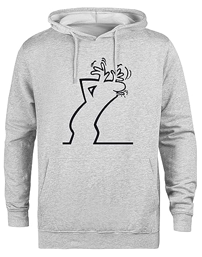 Kwantees Linea Unisex Grauer Hoodie Umweltfreundliche Kapuzenjacke von Kwantees