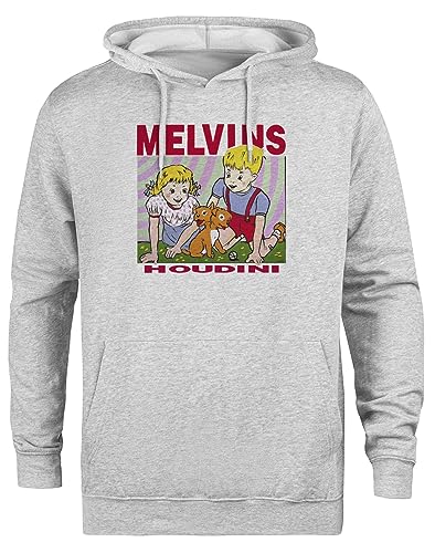 Kwantees Melvins - Houdini Unisex Grauer Hoodie Umweltfreundliche Kapuzenjacke von Kwantees