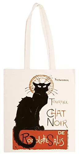 Kwantees Tournee Du Chat Noir After Steinlein Beige Totebag umweltfreundliche Unisex-Tasche von Kwantees