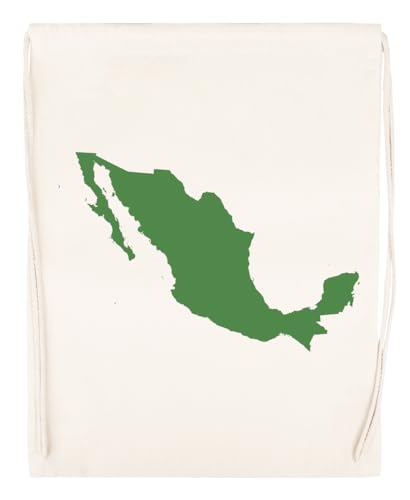 Mexiko Liebe In Grün Unisex Beige Sporttasche Umweltfreundlicher Sack von Kwantees
