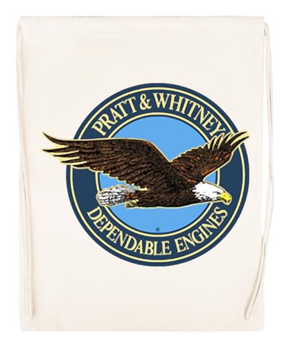 Pratt Whitney Unisex Beige Sporttasche Umweltfreundlicher Sack von Kwantees