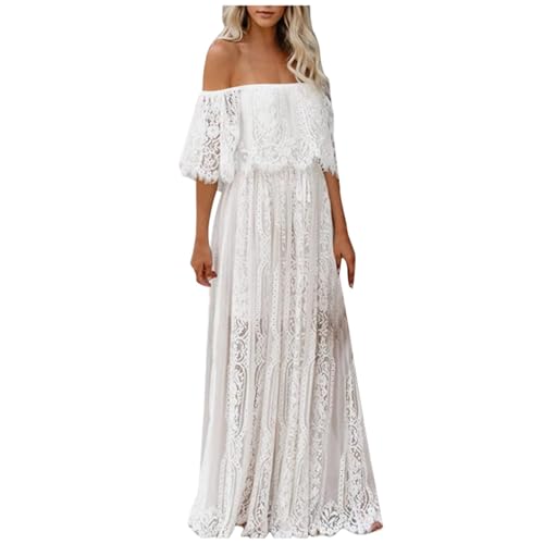 Elegant Jumpsuit Festlich Maxikleid Mit Taschen Kleid Damen Sommer GrüN Freizeitanzug Damen Elegant Festliche Kleider FüR Hochzeit Damen Boho Festliches Kleid Damen Knielang von Kwatieh
