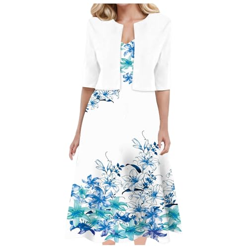Elegantes Kleid Damen Lang Haengerchen Kleider Damen Langes Tshirt Kleid Damen Kleid Hochzeitsgast Damen Bunt Damen 2 Teilig Damen Hosen Sommer GroßE GrößEn Sommerkleider Midi Kurzarm von Kwatieh
