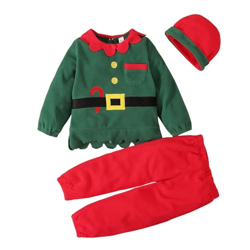 Kwatieh Weihnachtswichtel Outfit Baby Rentierbaby Baby Junge Set Babykleidung 74 Junge Weihnachten Outfit Familie Baby Sachen FüR Neugeborene Junge Weihnachtspullover MäDchen 122 WeihnachtsmannkostüM von Kwatieh