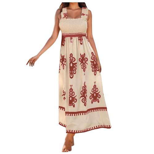 Sommerkleider Teenager MäDchen Kleider Lang Sommer Boho Rock Damen Rot Kleider Sommer Lang Sommerkleid Lang Xs 2 Teiliges Set Damen Sommer Maxirock Damen Lang Winter von Kwatieh