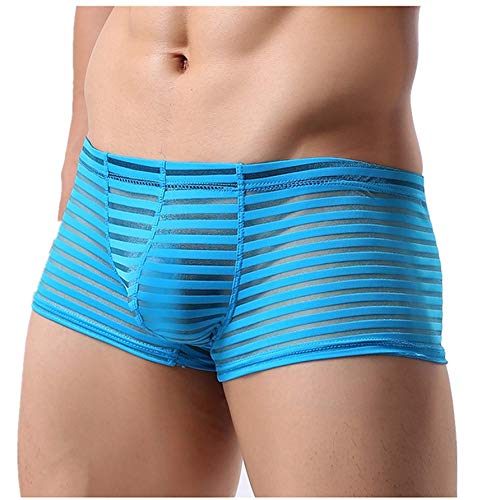 Kwelt Herren Atmungsaktiv Boxer Brief Unterhose Männer transparent Mesh Unterwäsche Hipster Reizwäsche Lingerie Brief Boxer von Kwelt