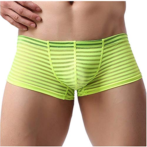 Kwelt Herren Atmungsaktiv Boxer Brief Unterhose Männer transparent Mesh Unterwäsche Hipster Reizwäsche Lingerie Brief Boxer von Kwelt
