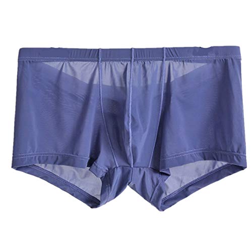 Kwelt Herren Shorts Boxershorts Männer Sexy Transparent Low Rise Transparent Boxershorts Boxer Briefs Unterwäsche Atmungsaktiv Reizwäsche von Kwelt